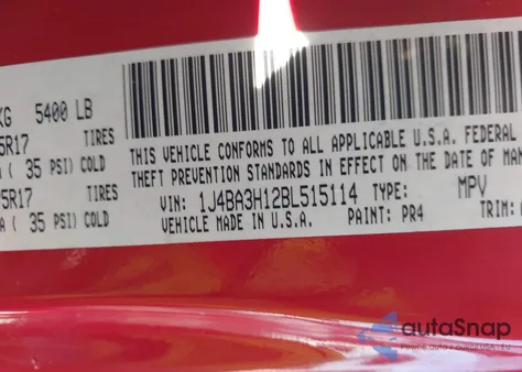 2011 Jeep Wrangler Unlimited Sport from USA, damaged, VIN 1J4BA3H12BL515114